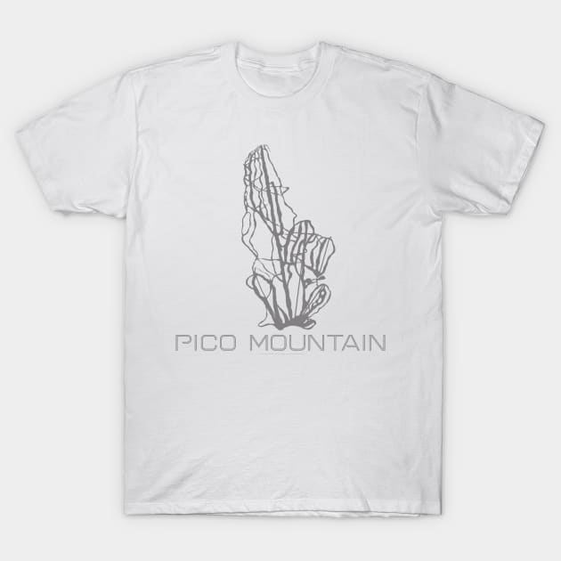 Pico Mountain Resort 3D T-Shirt by Mapsynergy